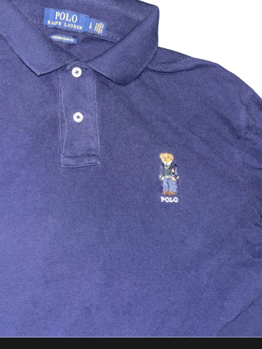 Polo Ralph Lauren Navy Bear Polo Shirt